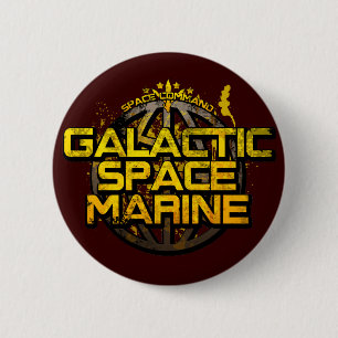 Rond 5 Cm Badge de Space Marine Galactique