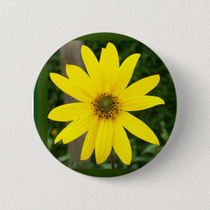 Rond 5 Cm Badge de tournesol ou bouton