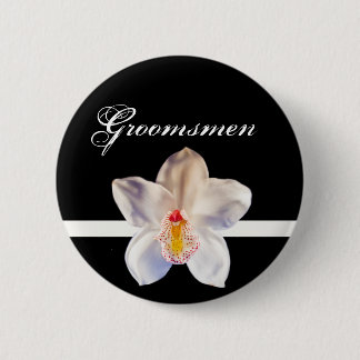 Rond 5 Cm Badge d'identification du Mariage Groomsmen