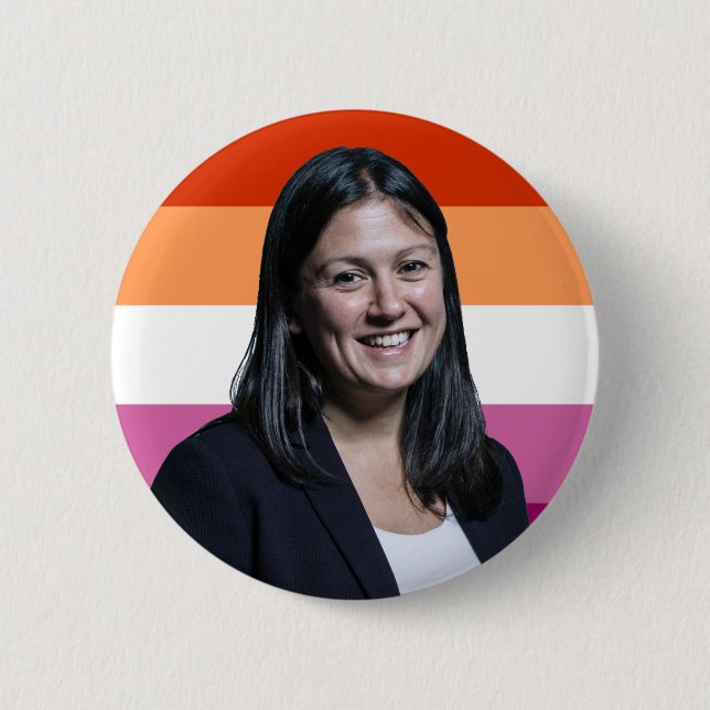 Rond 5 Cm Badge Drapeau Lisa Nandy Lesbian (Devant)