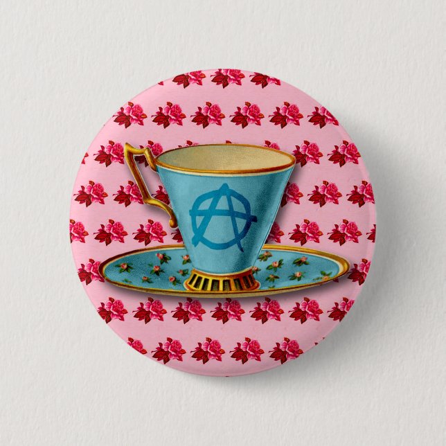Rond 5 Cm Badge du bouton de la commande d'anarchie (Devant)