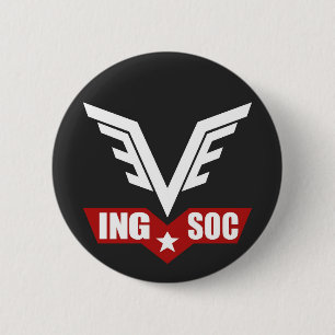 Rond 5 Cm Badge du logo du parti INGSOC de 1984