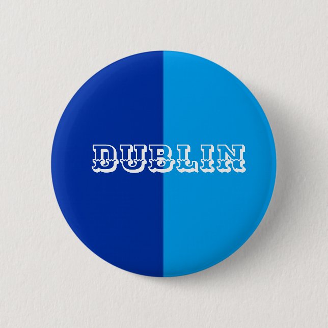 Rond 5 Cm Badge Dublin (Devant)
