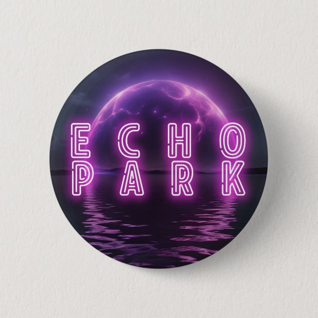 Rond 5 Cm badge ECHO PARK NIGHtKLUB (Devant)