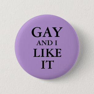 Rond 5 Cm Badge - Gay Et Je L'Aime