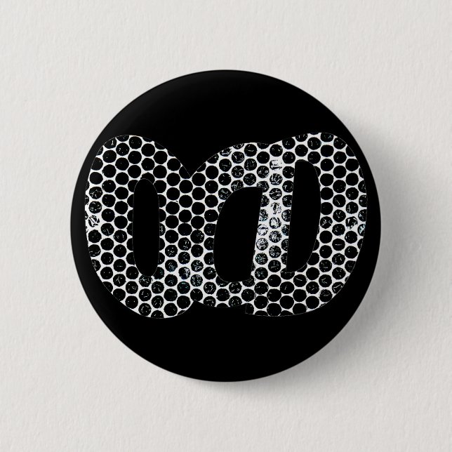 Rond 5 Cm Badge graphique TOC (Devant)