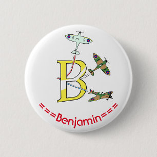 Rond 5 Cm Badge initial B des Spitfires