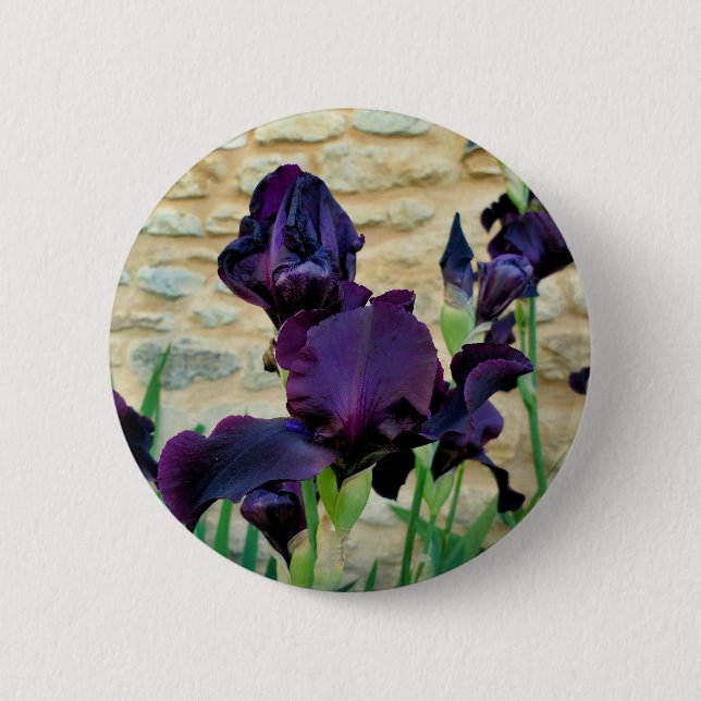 Rond 5 Cm Badge Iris Learé (Devant)