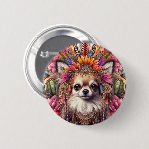 Rond 5 Cm Badge Joli Mexicain Chihuahua Mode