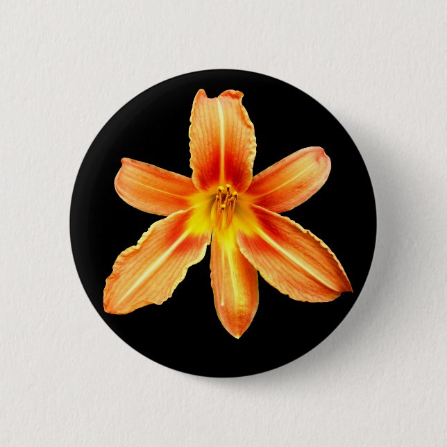 Rond 5 Cm Badge Lily Orange Tiger (Devant)