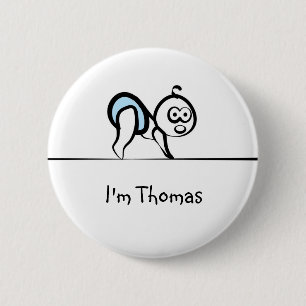 Rond 5 Cm Badge nominatif de bébé
