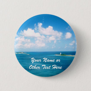 Rond 5 Cm Badge nominatif de coutume de port de Nassau