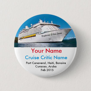 Rond 5 Cm Badge nominatif de critique de croisière