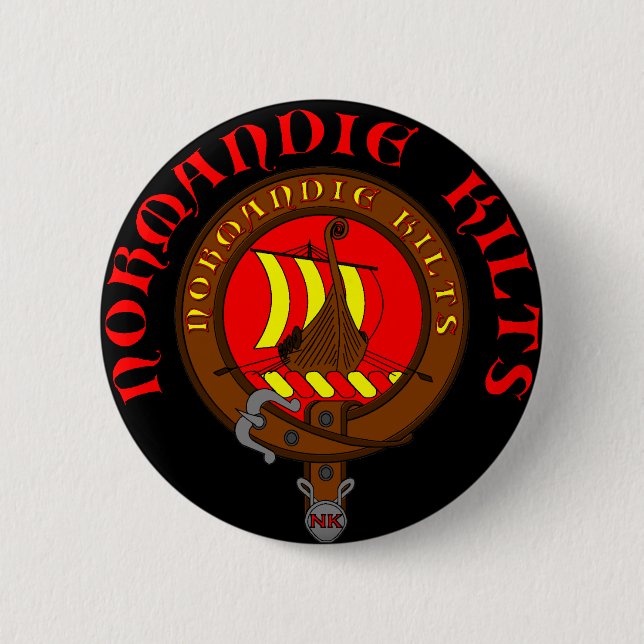 Rond 5 Cm Badge Normandie Kilts (Devant)