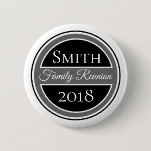 Rond 5 Cm Badge Personnalisé Réunion de Famille Monogramme N