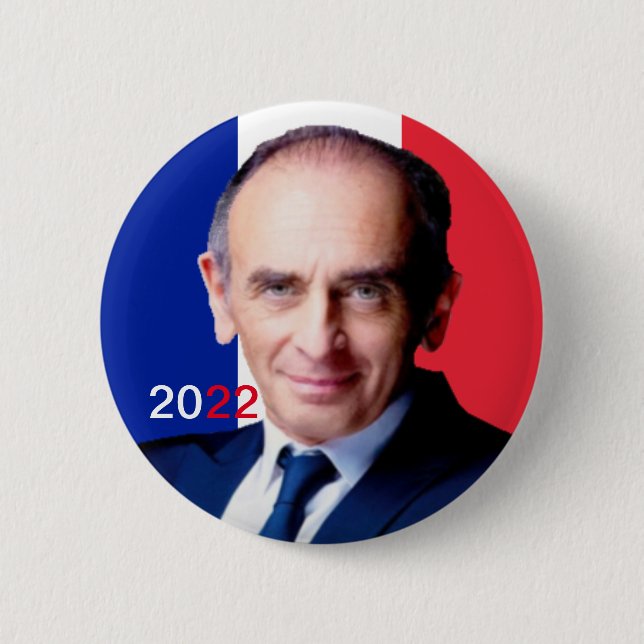 Rond 5 Cm Badge rond, Zemmour 2022 (Devant)