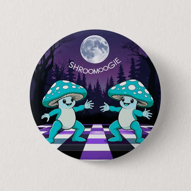 Rond 5 Cm Badge Shroom Boogie (Devant)
