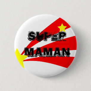 Rond 5 Cm Badge super maman