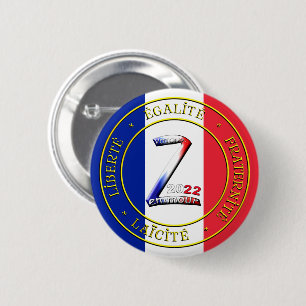 Rond 5 Cm badge votez zemmour