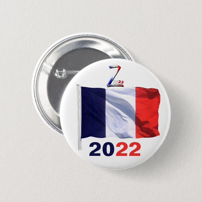 Rond 5 Cm badge zemmour président (Devant & derrière)