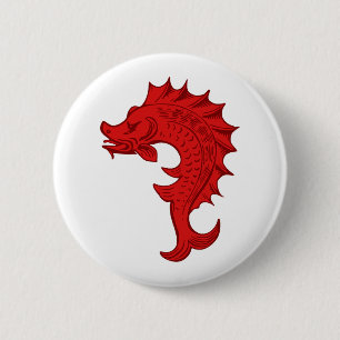 Rond 5 Cm Baronnie de Tir-y-Don Badge de la Population Bouto