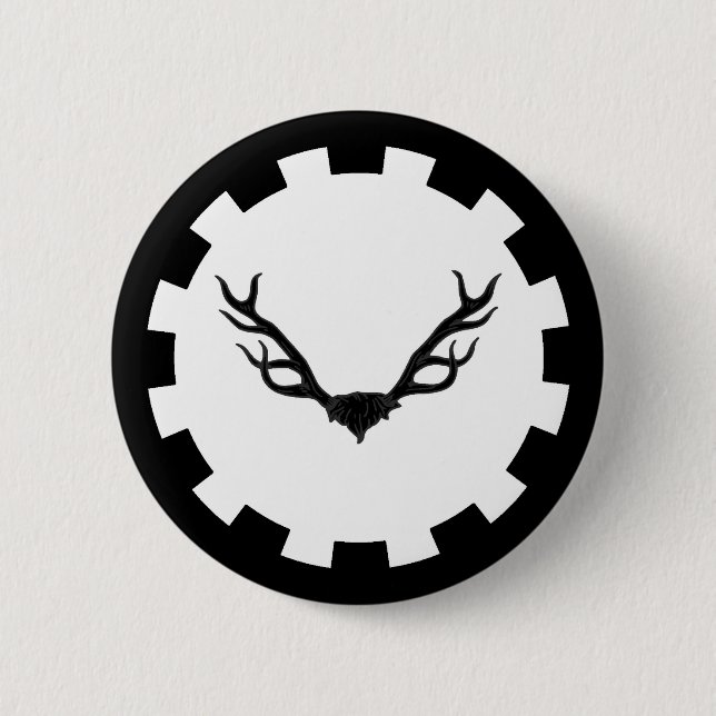 Rond 5 Cm Barony of Buckland Cross Populace Badge (Devant)