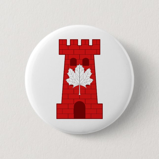 Rond 5 Cm Barony of Castel Rouge Populace Badge (Devant)