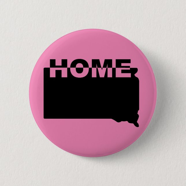 Rond 5 Cm Bouton Badge Épingle de la maison loin de l'État d (Devant)