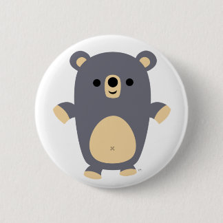 Rond 5 Cm Bouton Big Blue Cartoon Bear badge bouton