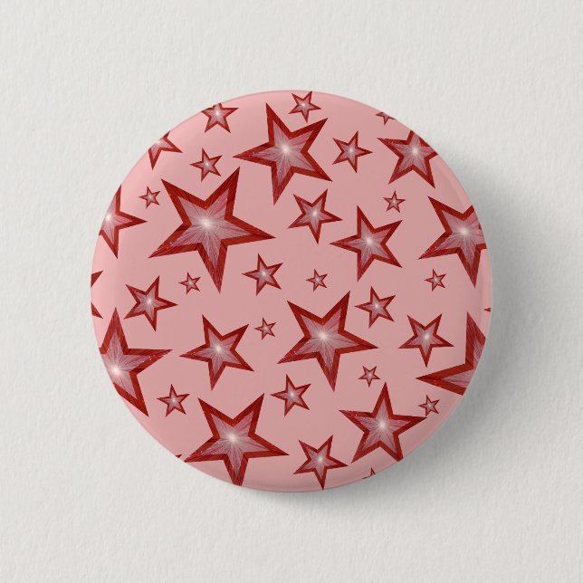 Rond 5 Cm Bouton Red Stars rose badge (Devant)