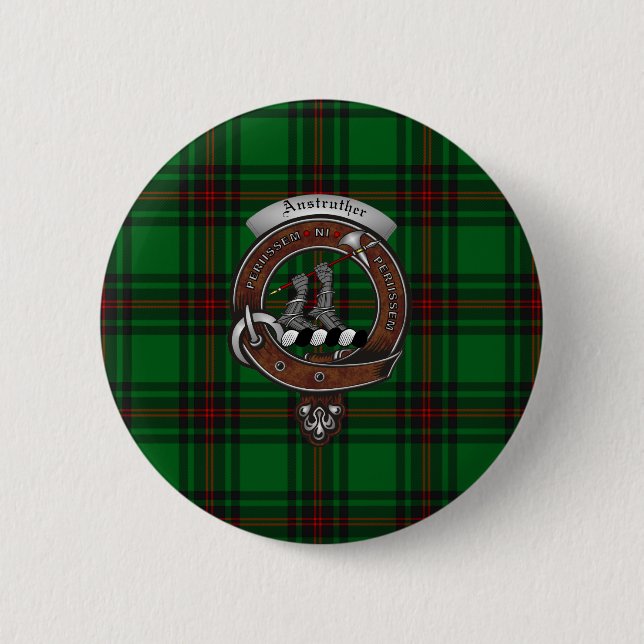 Rond 5 Cm Boutons de badge de clan Anstruther (Devant)