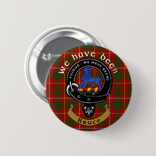 Rond 5 Cm Bruce Clan Badge & Tartan