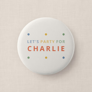 Rond 5 Cm C'est un badge bouton invité à la Color Pop Party