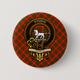 Rond 5 Cm Clan écossais Bruce Badge et Crest Armoiries