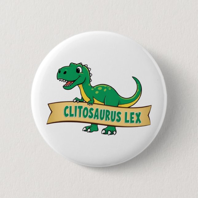 Rond 5 Cm Clitosaurus Lex Badge (Devant)