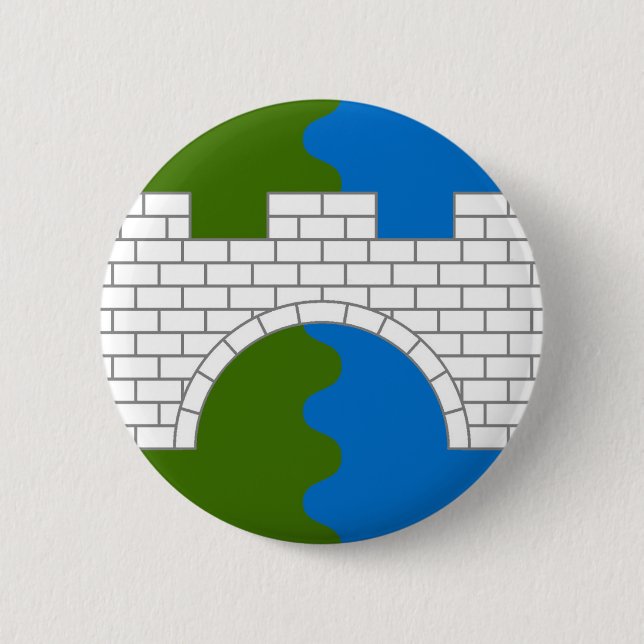 Rond 5 Cm Comté d'Old Stonebridges Badge Populace (Devant)