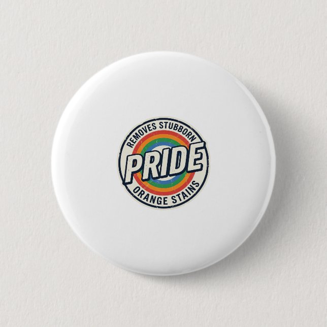 Rond 5 Cm Conception de badge arc-en-ciel de protestation de (Devant)