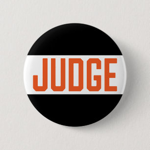 Rond 5 Cm Concours de costume d'Halloween Juge Badge