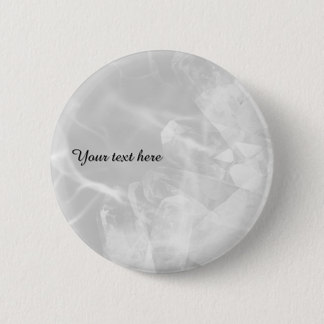 Rond 5 Cm Custom grey crystal badge (Devant)