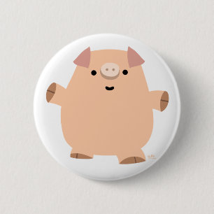 Rond 5 Cm Cute Fun Cartoon Pig Button Badge