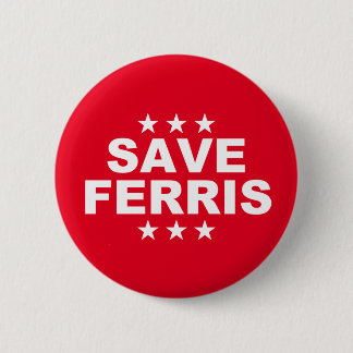 Rond 5 Cm Enregistrer Ferris Rouge Élection Pin Badge
