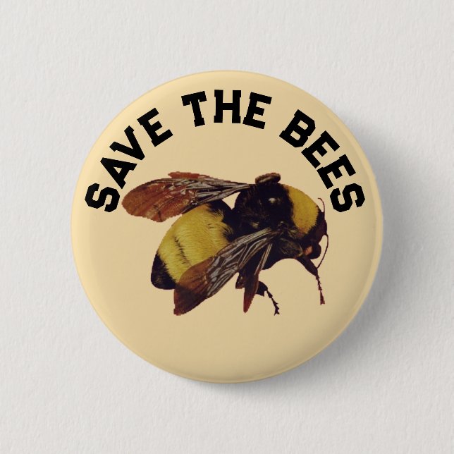 ROND 5 CM ENREGISTRER LA BADGE DES ABEILLES (Devant)