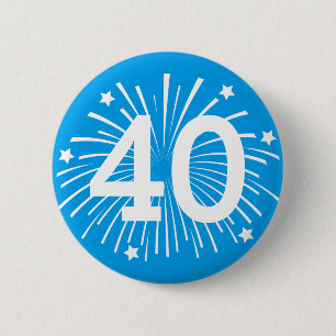 Rond 5 Cm Épingle de badge de bouton de célébration d'annive