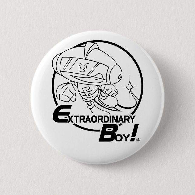 Rond 5 Cm Extraordinaire Garçon ! Badge (Devant)