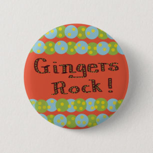 Rond 5 Cm "Gingers Rock !" Badge