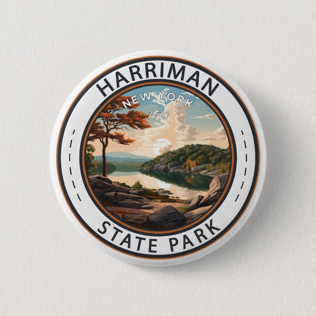 Rond 5 Cm Harriman State Park New York Badge (Devant)