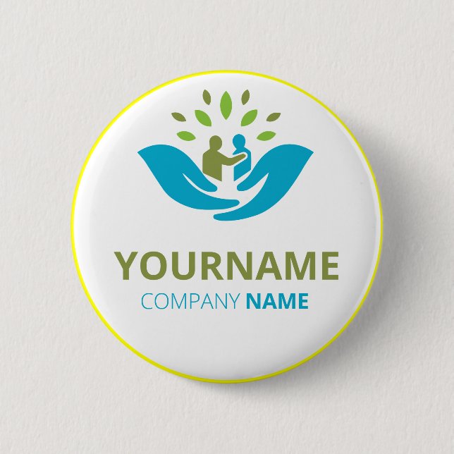 Rond 5 Cm Honour Care Professional Appreciation Badge Button (Devant)
