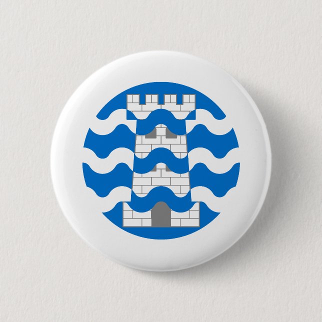 Rond 5 Cm Insigne de badge de la population du canton de Bar (Devant)