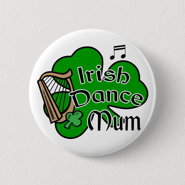 Rond 5 Cm Irish Dancing Mum Badge (Devant)