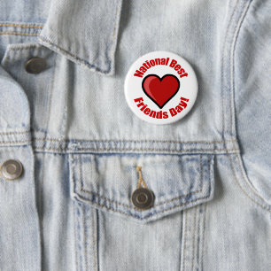 Rond 5 Cm Journée nationale des meilleurs amis ! Badge